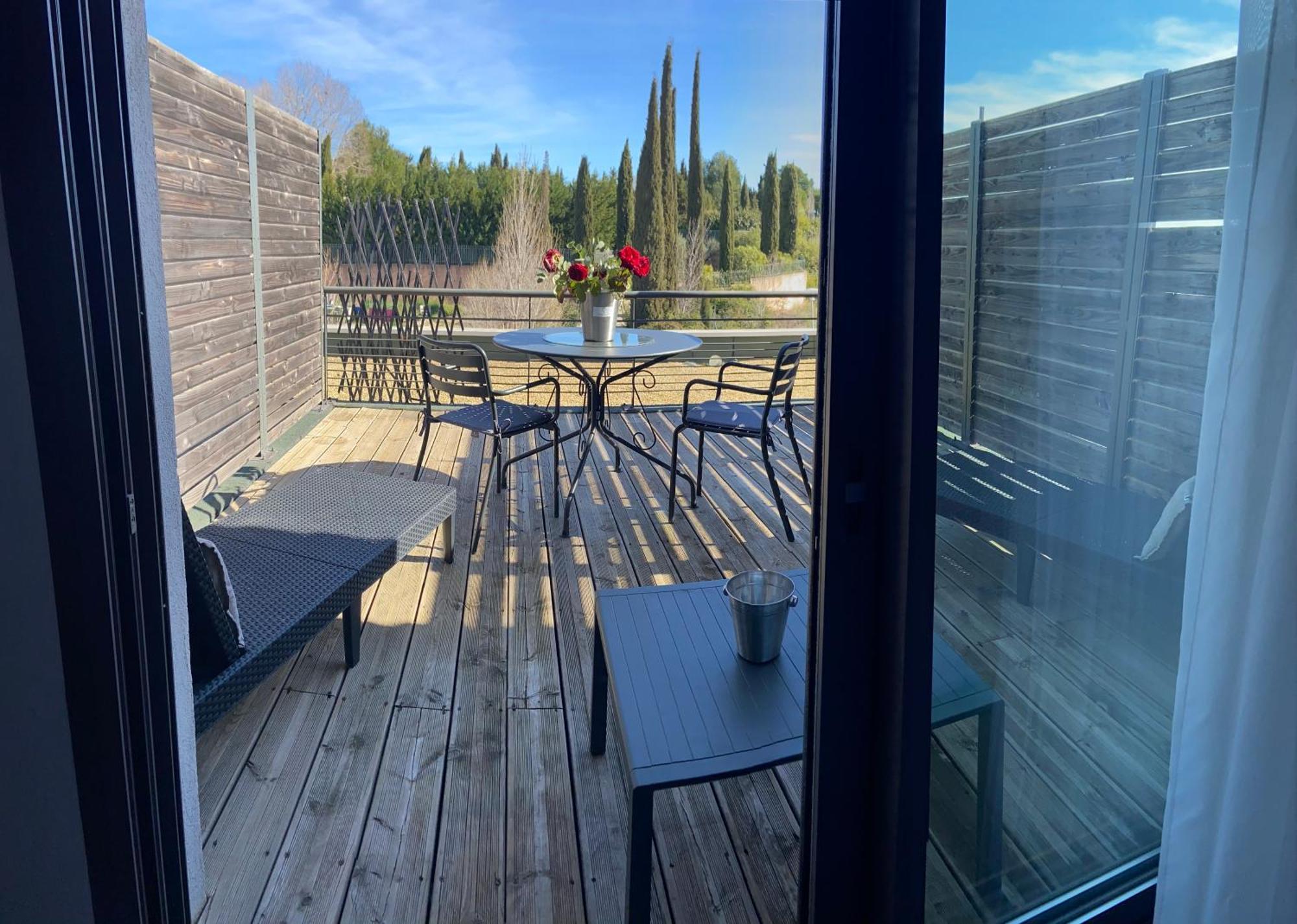Les Terrasses D'Aix - Studio Avec Grande Terrasse Privee Éguilles エクステリア 写真